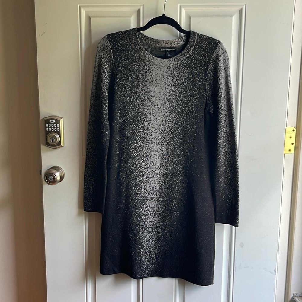 Cynthia Rowley long sleeve sweater dress, size medium. Great used condition.